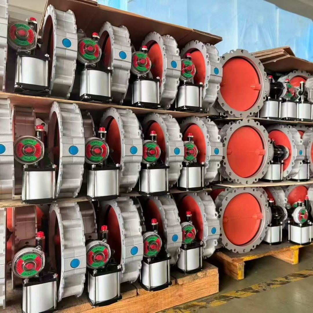 Dust Butterfly Valve (Pneumatic / Pneumatic Actuated)