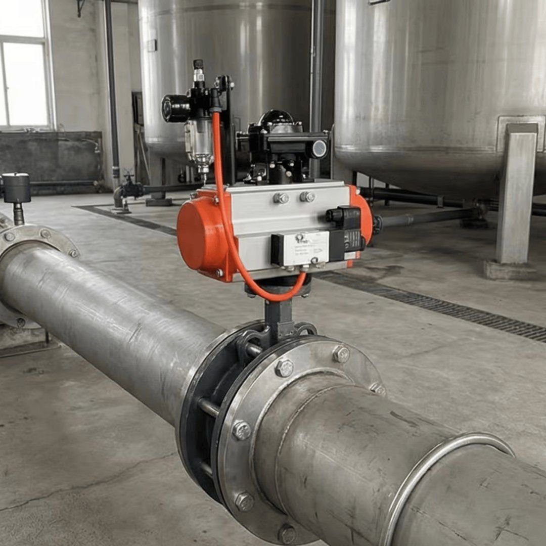 Pneumatic Wafer Butterfly Valves